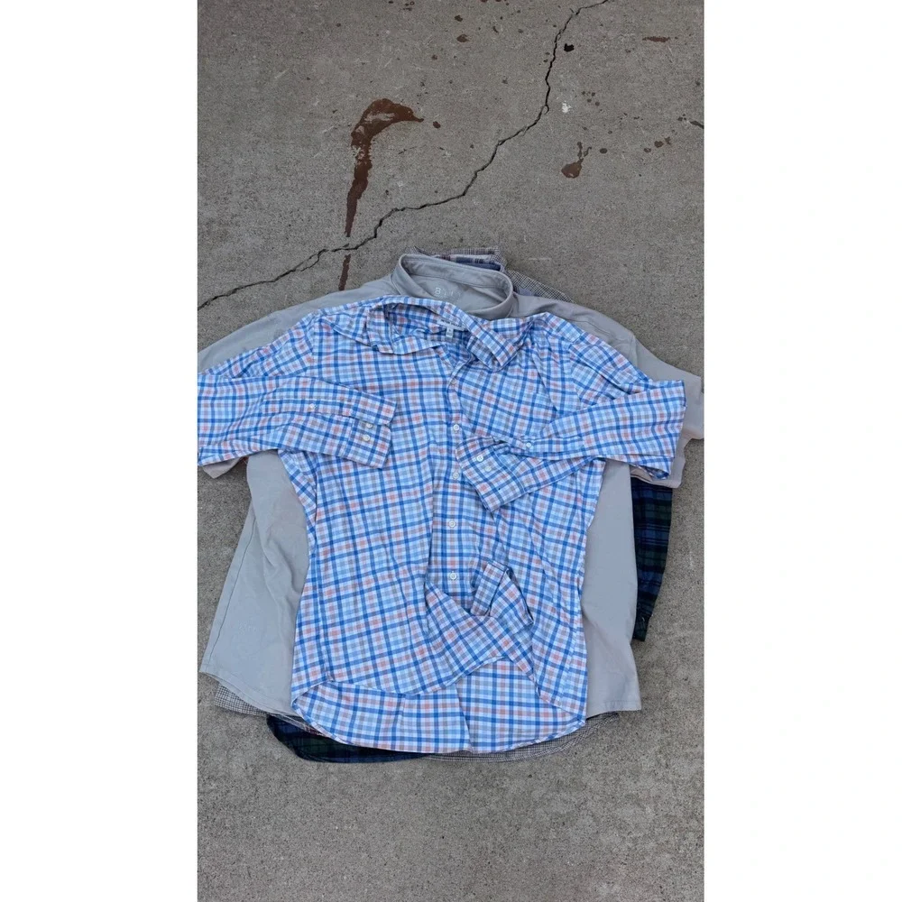 Lot of 9 | Mens L-XXXL Button Down Shirt Ralph Lauren Peter Millar BKE VRST